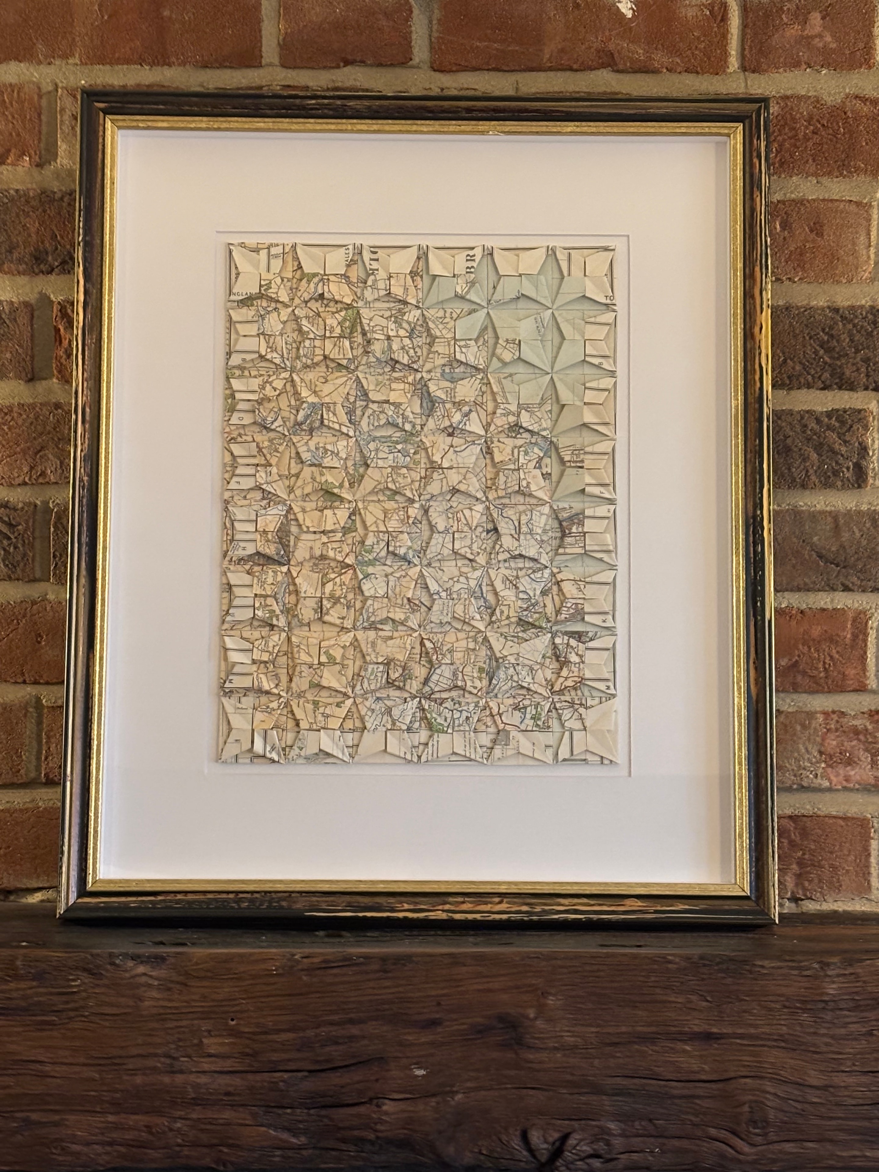 Norfolk Broads, 1932 OS Canvas Map — Folded Froebel Squares
